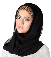 Embroidered Hijab Band